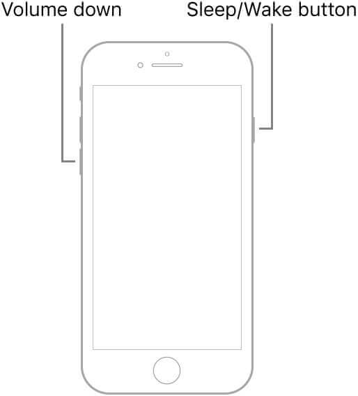 強制重新啟動iPhone7