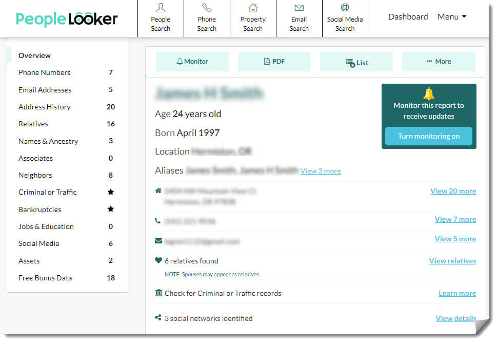 peoplelooker報告