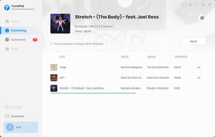 匯出Tidal 音樂